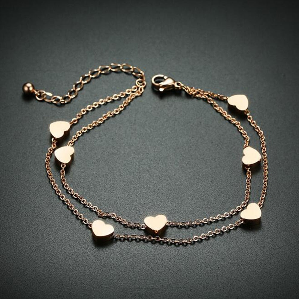 'Twice Hearts' Armband
