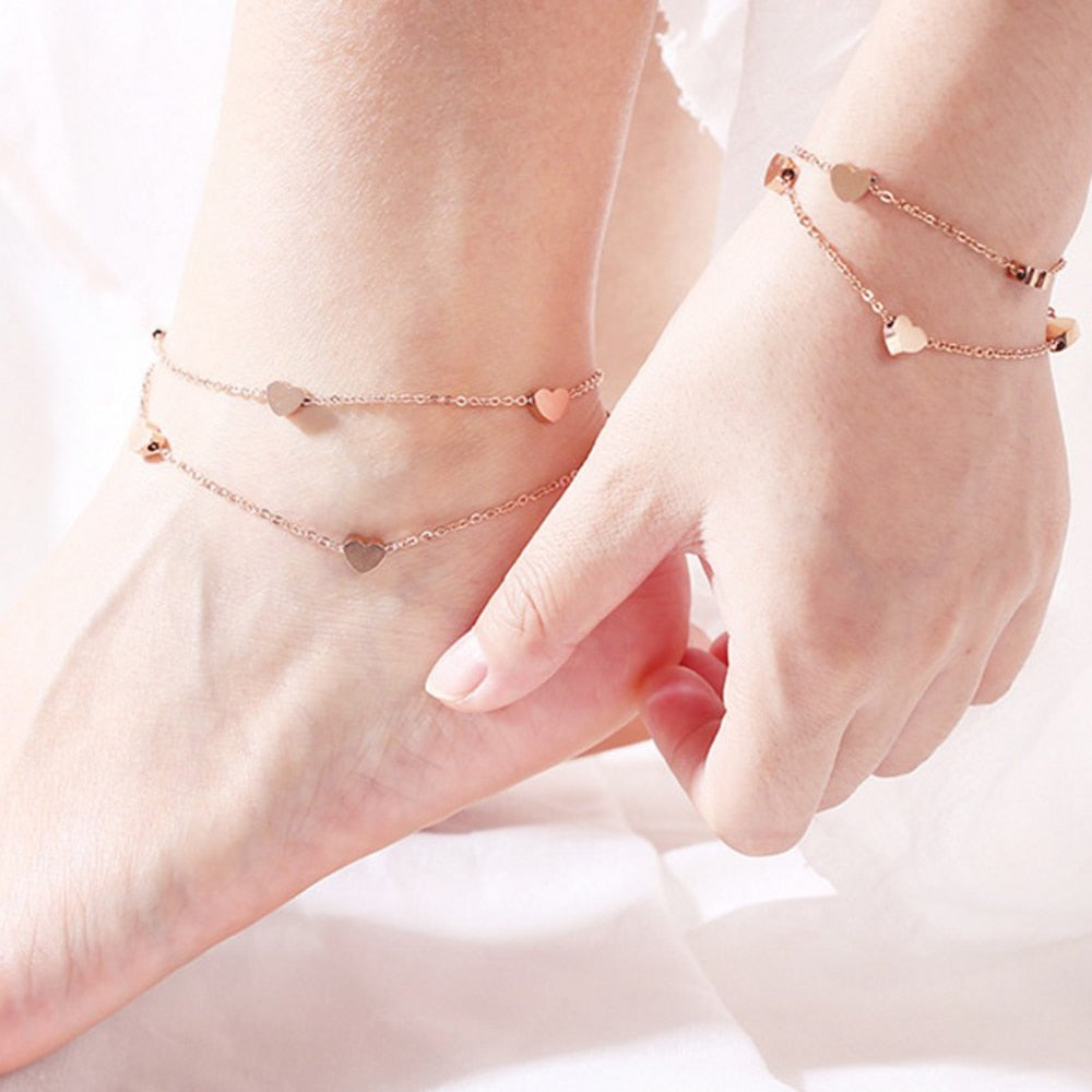 'Twice Hearts' Armband