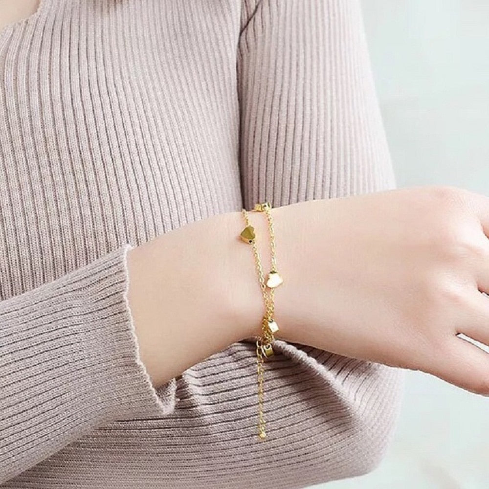 'Twice Hearts' Armband