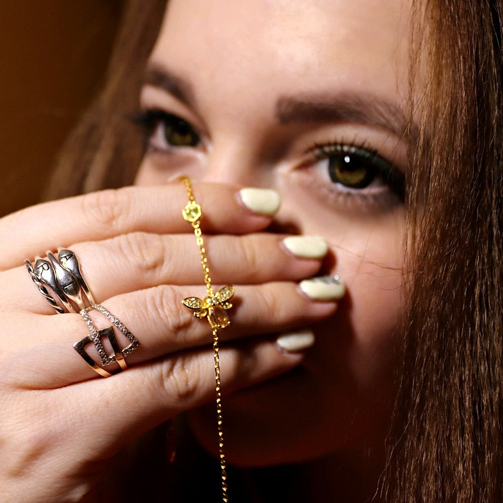 'Bee Happy' Armband