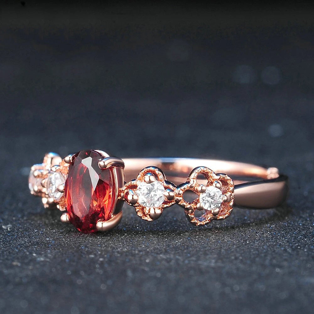 'Red Garnet' Ring