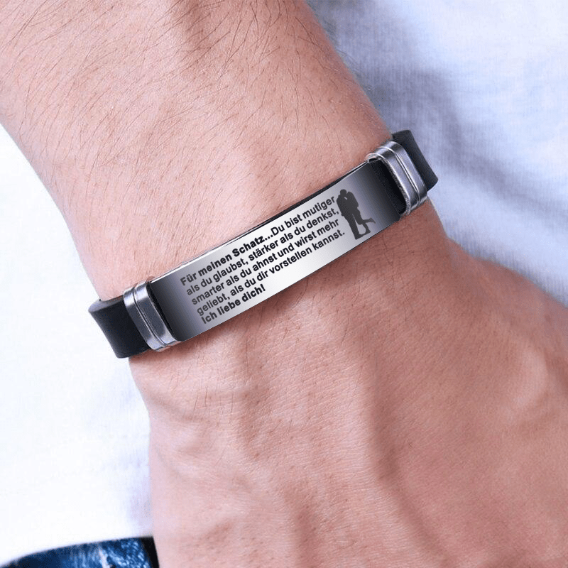 'Du wirst geliebt' Armband Pärchen Geschenk